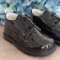 Scarpe blu lucide cerimonia bimbo