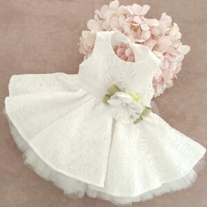 Abito pizzo cerimonia bambina