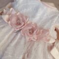 Abito rosa battezzo bambina