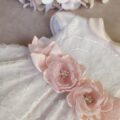 Abito rosa battezzo bambina