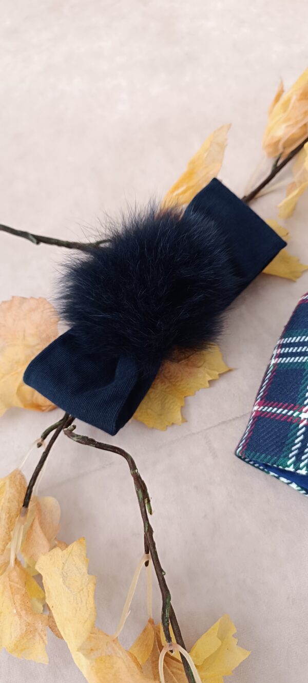 Fascia per capelli blu