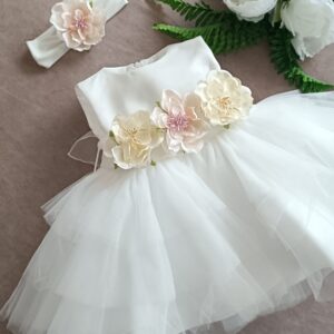 Abito Battesimo Floreale 3