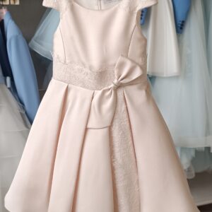 Abito rosa simil mikado
