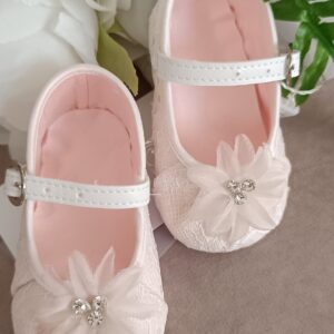 Scarpe da culla in pizzo