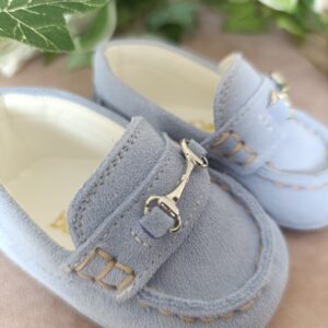 Mocassino azzurro