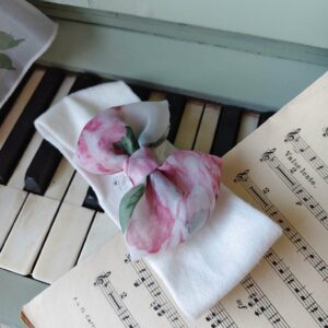 Fascetta organza di fiori